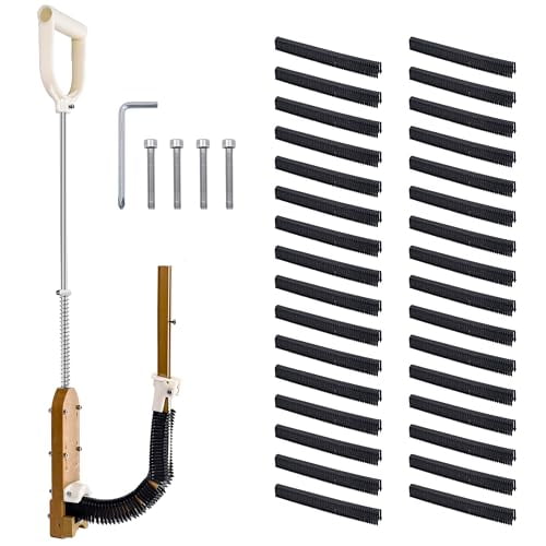 PEX Pipe Stapler 1980 PCS 1/2" Foamboard Staples, PEX Stapler for Foam Board, Eliminates Bending Over During Operation, Securing Radiant Floor Heating Pipesfor 1"-2" Foam Boards