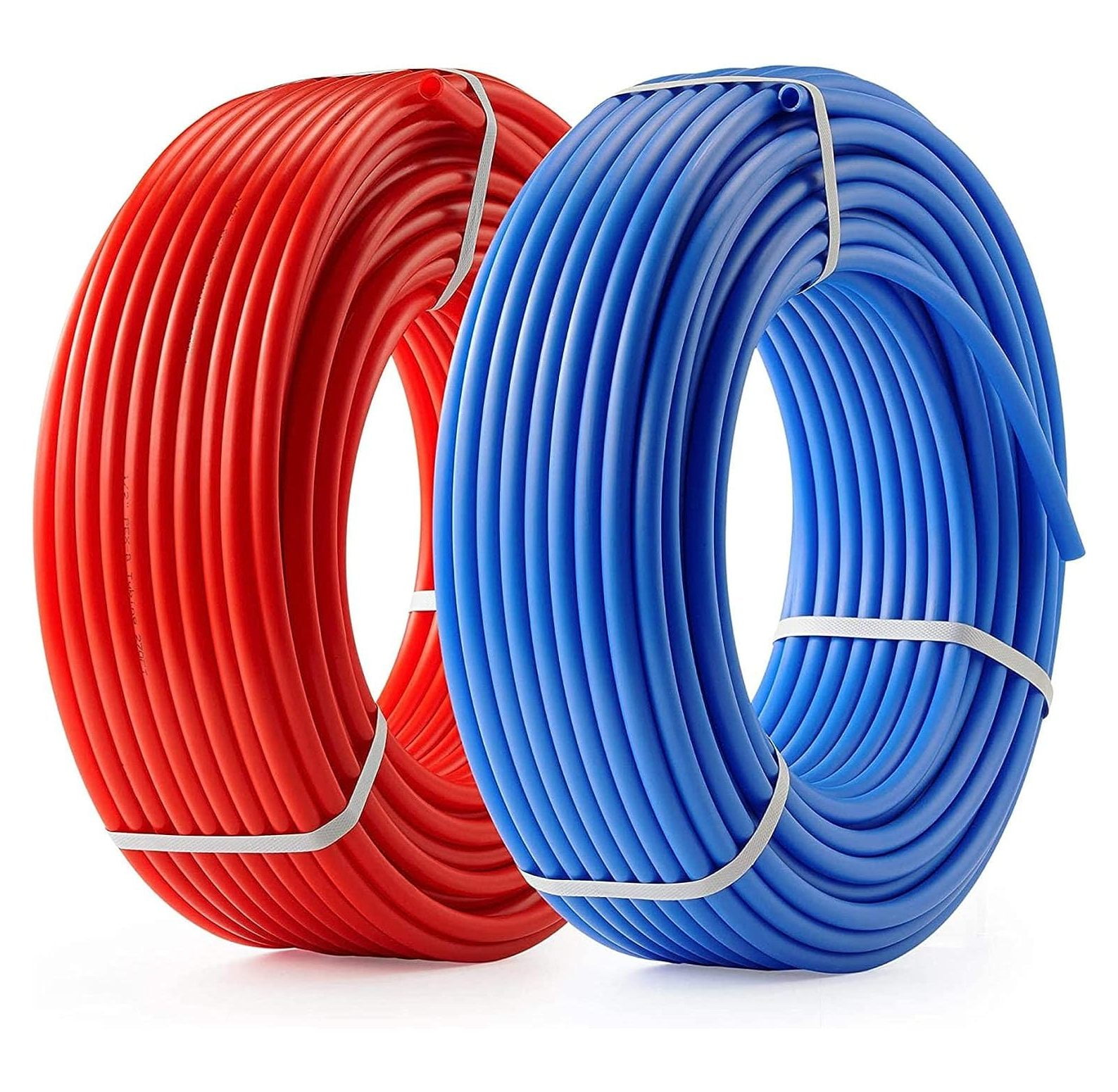 PEX Tubing 2 Rolls of PEX Tubing 1/2 Inch X 50 ft Blue and Red PEX
