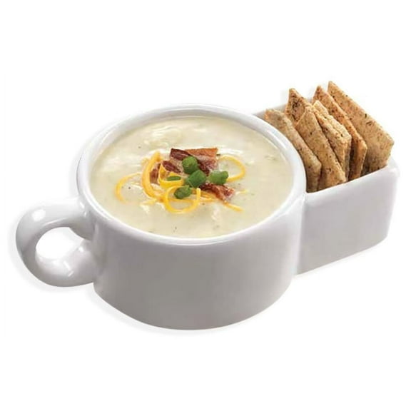 PEXIOAN Soup and Biscuit Cups or Cereal Bowls for Chips, Vegetables, Sauces.