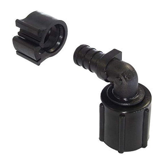 PEXLock Swivel Elbow Flair-It Sales - Black, 1/2" Fpt