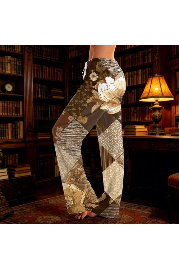 Rave Pants, Boho Pants, Hippie Clothes for Women, Parachute Pants Woman, Boho Pants for Women, Women's Boho Palazzo Pants Yoga Wide Leg Pants, Red L