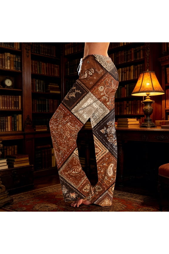 Rave Pants, Boho Pants for Women, Hippie Clothes for Women, Boho Pants, Parachute Pants Woman, Women's Boho Palazzo Pants Yoga Wide Leg Pants, Gold XL