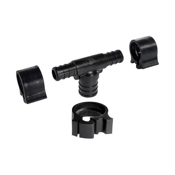 PEXLock Rdcng Tee 1/2"x1/2"x3/4"