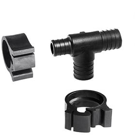 PEXLock Rdcng Tee 1" x 3/4"x 1"