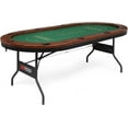 PEXMOR 10 Player Foldable Poker Table, Folding Casino Table Texas