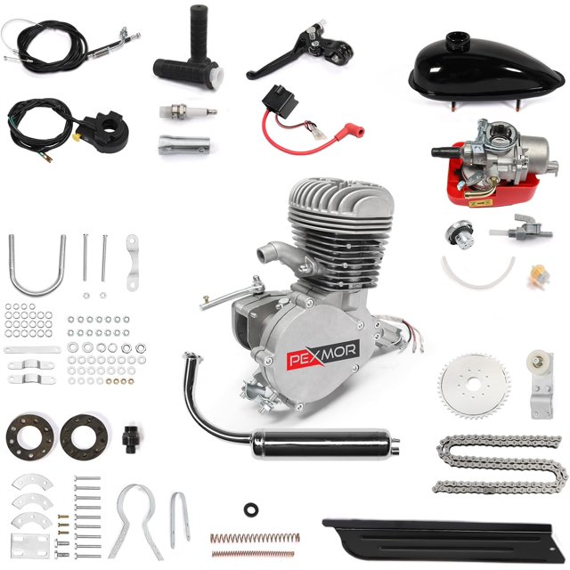 PEXMOR 100cc Bicycle Engine Bike Motor Kit, Upgraded 2/2.5L Fuel Tank 2