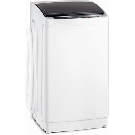 ROVSUN 17.8 LBS Portable Washing Machine, Full-Automatic Washer and Spin Dryer Combo with Drain Pump, for Apartment and Dorm