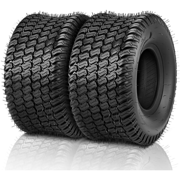 PEXMOR 18x7.50-8 Lawn Mower Tires, Tubeless 4PR Turf Tire, Most Lawn & Garden Utility Vehicles Use, Set of 2
