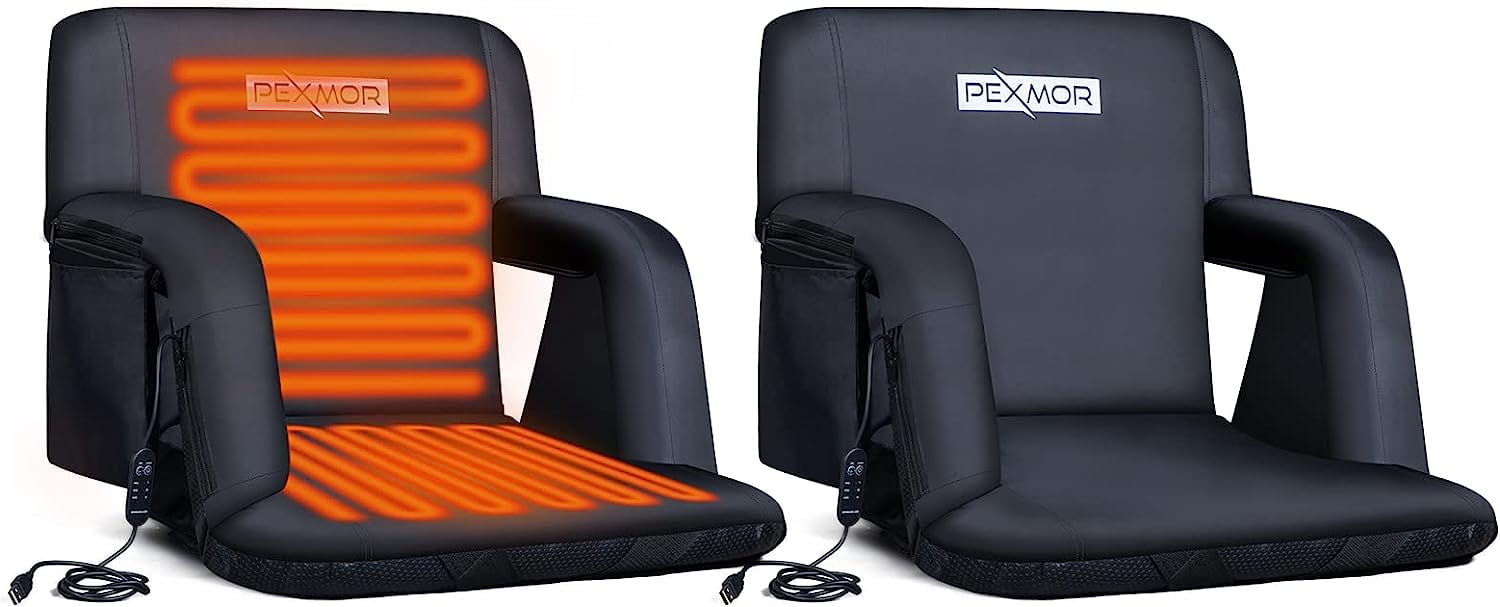 PEXMOR 21in Heated Stadium Seat for Bleachers – Pexmor