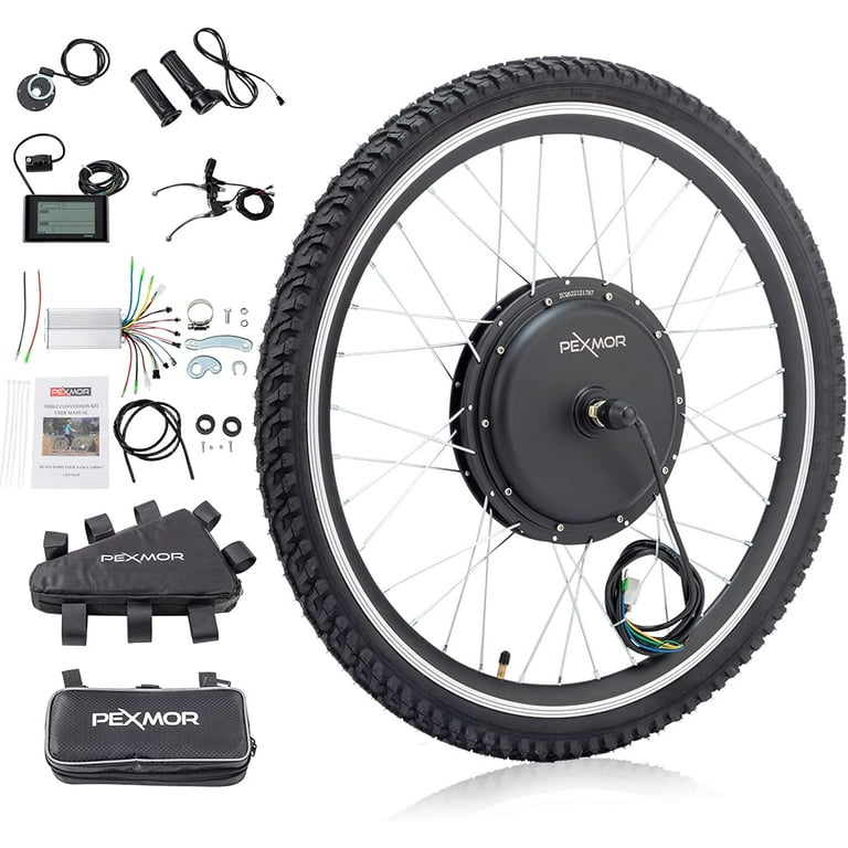 PEXMOR 48V 1000W Electric Bike Conversion Kit, 26
