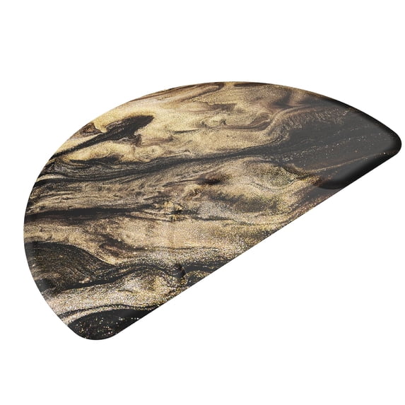 PEXMOR 3 ft x 5 ft Cushioned Salon Floor Mat, 5/8-Inch Thick Semicircle ...