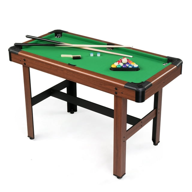 "PEXMOR 48"" Mini Pool Table Set for Teens & Adults, Indoor & Outdoor Game Room Family Fun
