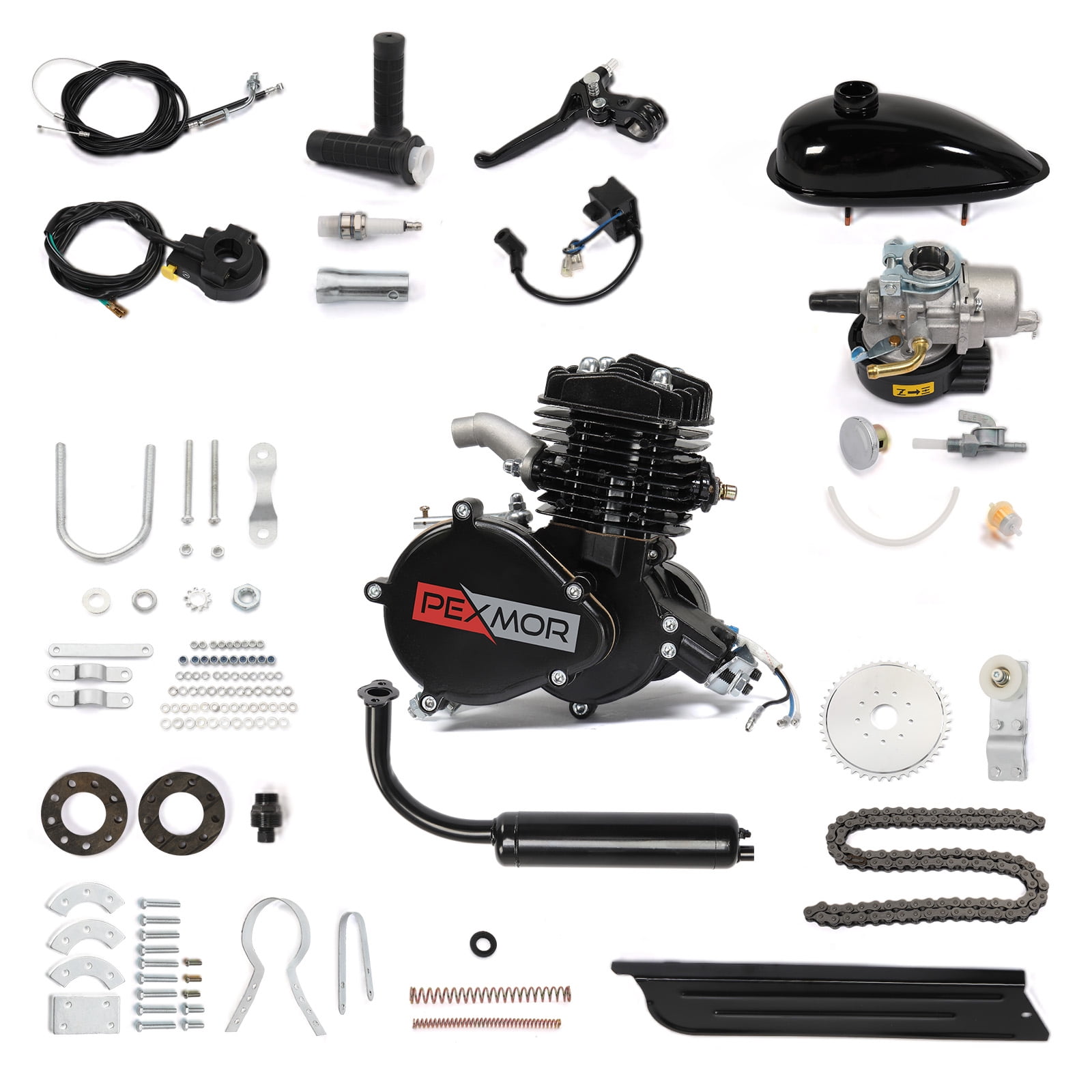 PEXMOR 50cc 2-Stroke Motorized DIY Powered Bike Conversion Kit for