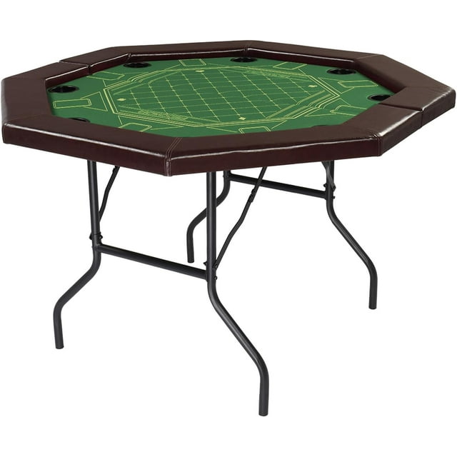 PEXMOR 8 Player Foldable Poker Table, Folding Octagonal Blackjack Texas