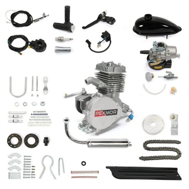 PEXMOR 80cc Bicycle Engine Kit 2Stroke Gas Motorized Bike Motor Kit