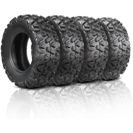 PEXMOR ATV/UTV All-terrain Tires Set of 4, 25x8-12 Front 25x10-12 Rear, 6 PR, Tubeless