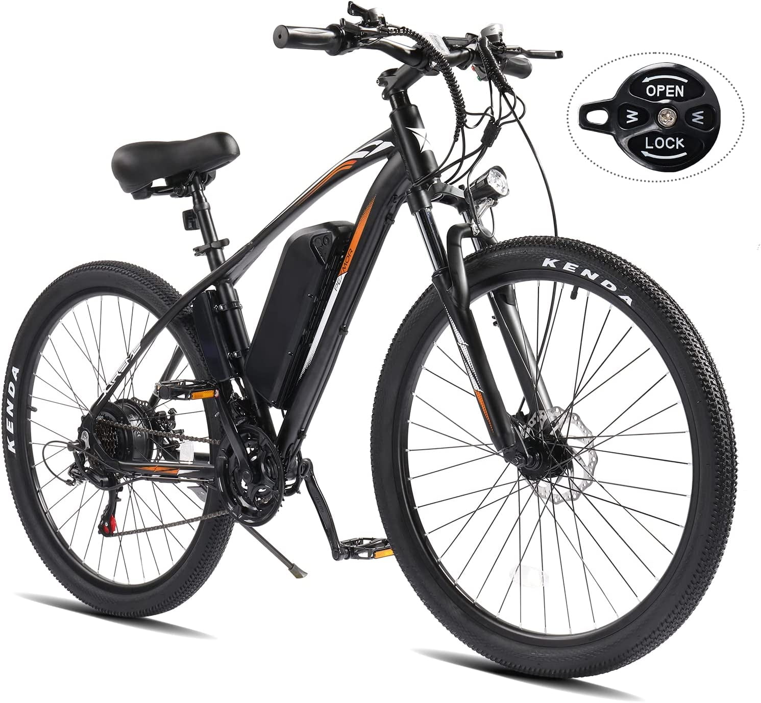 PEXMOR Electric Bike, 27.5" 500W Electric Mountain Bike EBike 48V 13AH