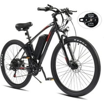 PEXMOR Electric Bike, 27.5" 500W Electric Mountain Bike EBike w/48V 13AH Removable Battery, Adult Electric Bicycle 20MPH Shimano 21 Speed w/Lockable Suspension Fork & Dual Disc Brake