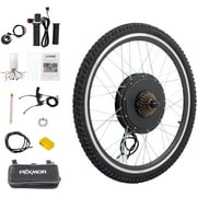 PEXMOR Electric Bike Conversion Kit, 48V 1200W 26" Wheel E-Bike Hub Motor Kit, Upgrade 3 Mode Controller w/PAS/Twist Throttle with Battery Indicator Ebike Bicycle Wheel Kit