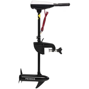 PEXMOR Electric Trolling Motor 36/46/55/86LBS Thrust Saltwater Transom Mounted w/LED Battery Indicator 8 Variable Speed for Kayak, Inflatable Fishing Boats