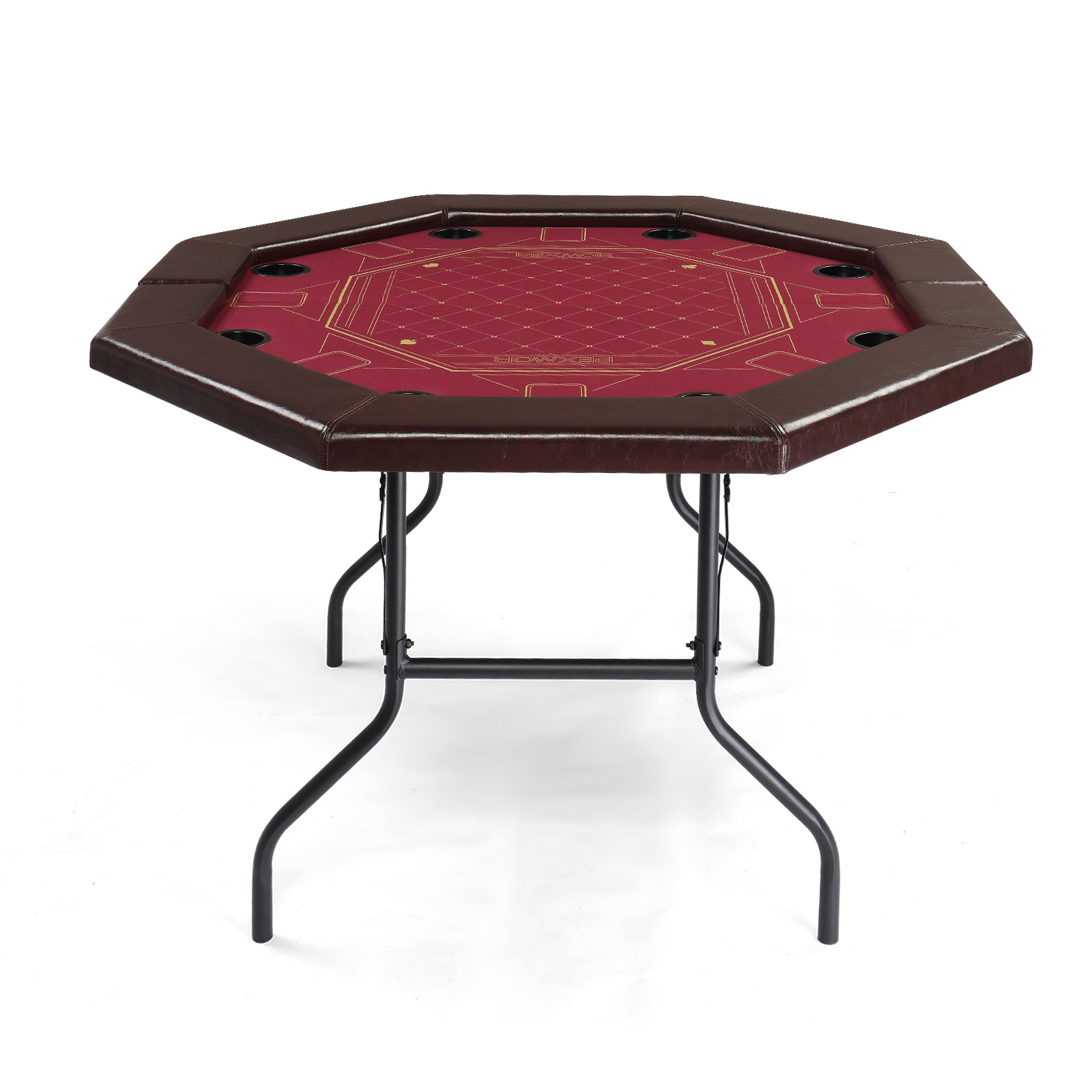 PEXMOR Foldable 8 Player Poker Table, Folding Octagonal Blackjack Texas