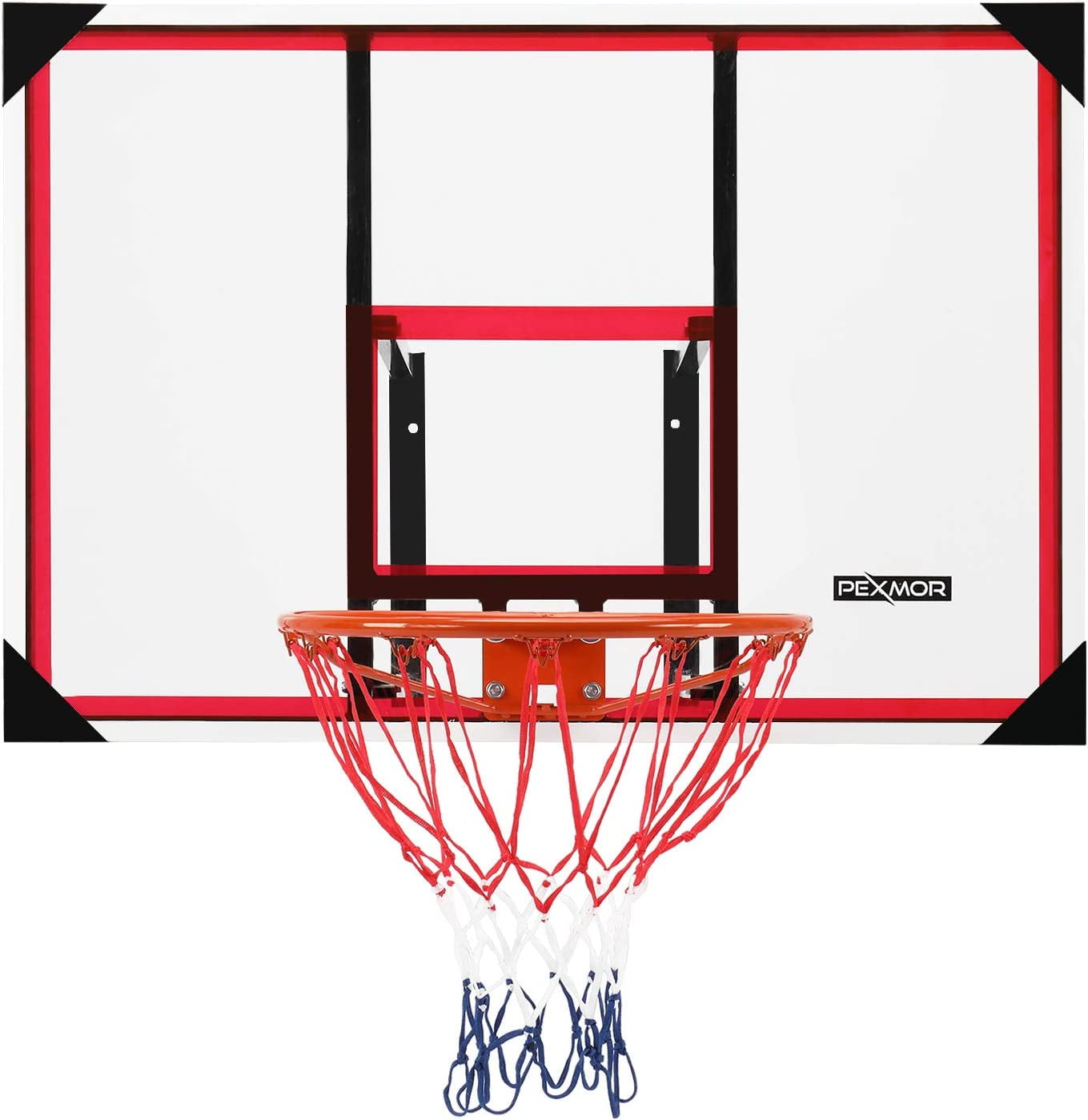 PEXMOR Polycarbonate Wall-Mount 44'' Basketball Backboard