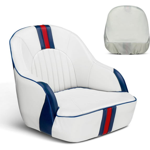 Pexmor White Weather-Resistant Bucket Boat Seat