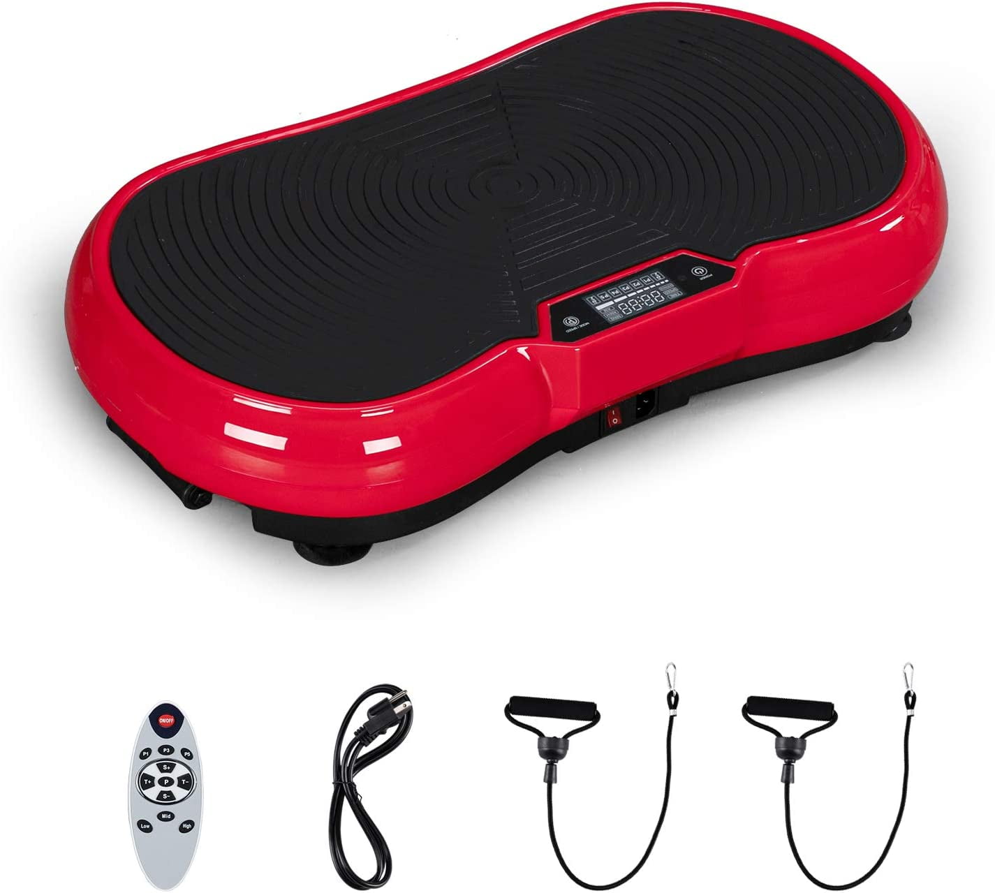 PEXMOR Vibration Plate Exercise Machine, Full Body Workout Fitness Platform, w/ Loop Bands