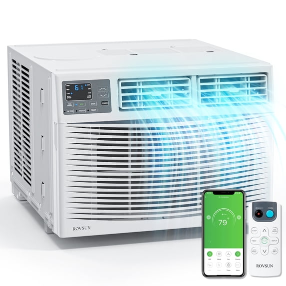 PEXMOR Window Air Conditioner, 14000 BTU AC Unit with Timer, Remote Control & Installation Kit, Covers up to 700 Sq.Ft, 115V/60Hz