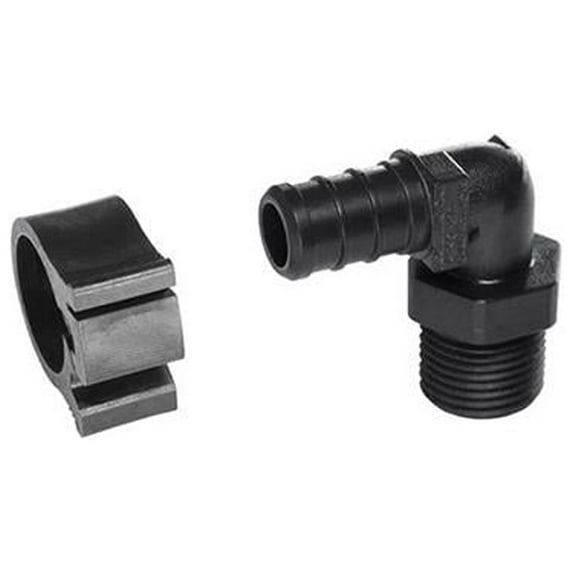 PEXlock 30810 Pipe Elbow, 1/2 x 3/8 In. MPT - Quantity 10