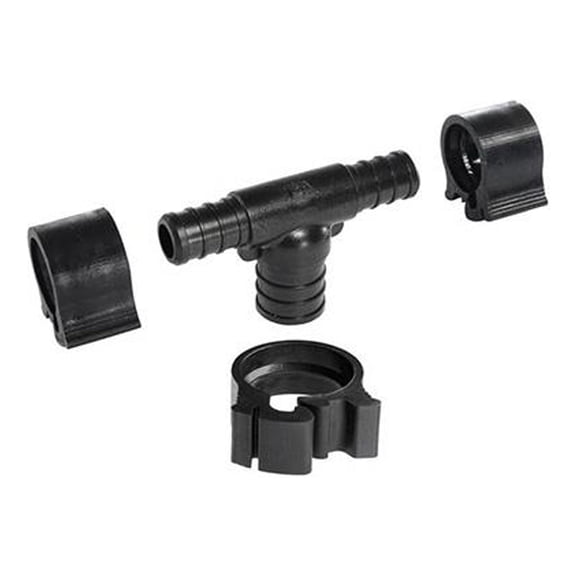 PEXlock 30823 Pipe Reducing Tee, 1/2 x 1/2 x 3/4 In. - Quantity 10