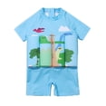 thumbnail image 1 of PEYAN 0-5T Toddler Baby Boy Short Sleeve Float Swimsuit Buoyancy Sticks One Piece Floating Swim Training Swimwear, 1 of 9