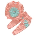 thumbnail image 1 of PEYAN 1-4T Toddler Baby Girls Sunflower Clothes Set Long Sleeve Top Sweatshirts and Pants 2pcs Outfits Fall Clothes, 1 of 10