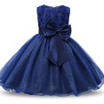 thumbnail image 1 of PEYAN 2-9T 3D Flower Girl Sequins Lace Dress for Kids Wedding Bridesmaid Pageant Party Prom Formal Ball Gown Princess Puffy Tulle Dresses, 1 of 3