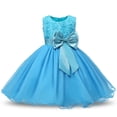 thumbnail image 1 of PEYAN 2-9T 3D Flower Girl Sequins Lace Dress for Kids Wedding Bridesmaid Pageant Party Prom Formal Ball Gown Princess Puffy Tulle Dresses, 1 of 3