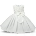 thumbnail image 1 of PEYAN 2-9T 3D Flower Girl Sequins Lace Dress for Kids Wedding Bridesmaid Pageant Party Prom Formal Ball Gown Princess Puffy Tulle Dresses, 1 of 3