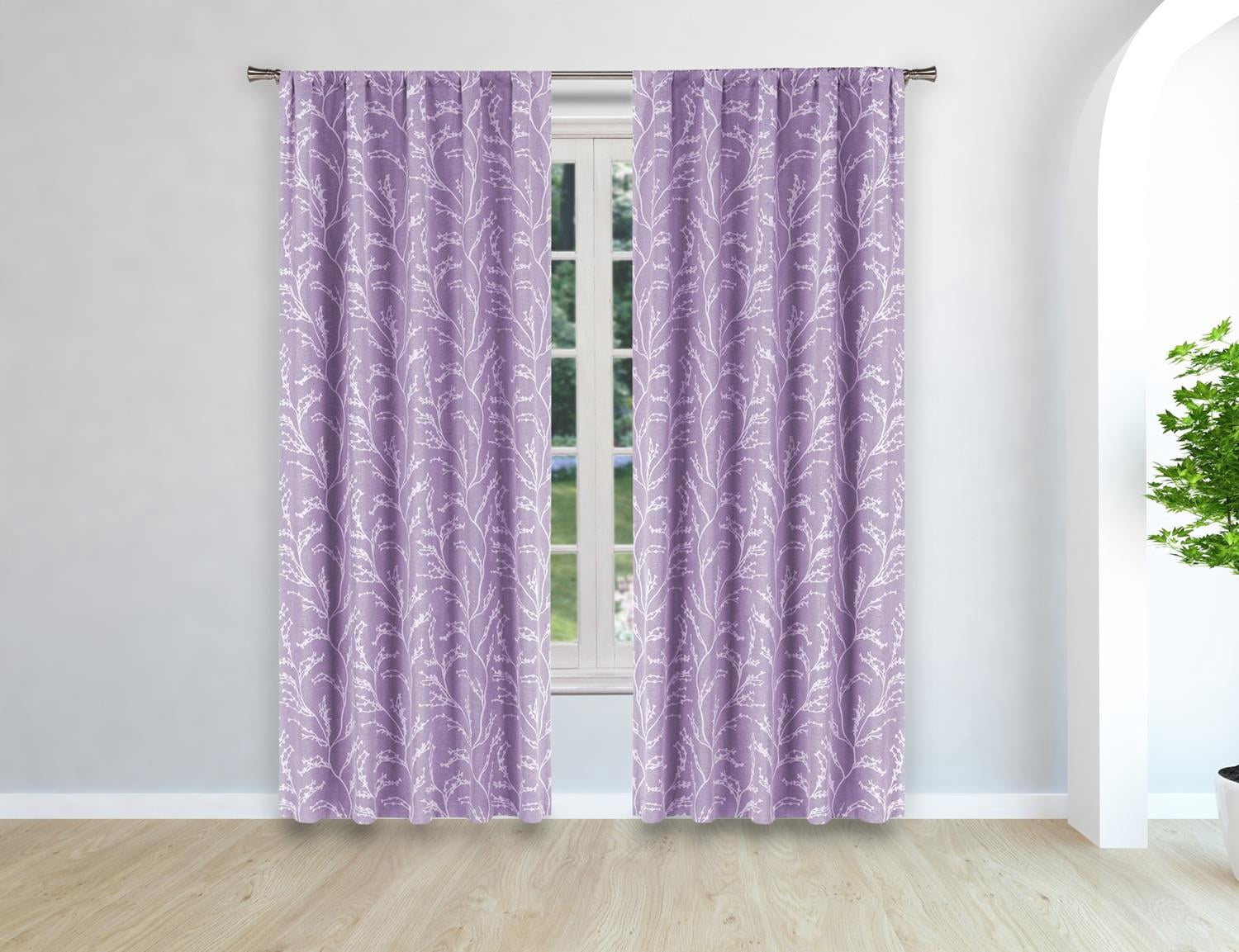 PEYTON Woven Branches Window Curtain