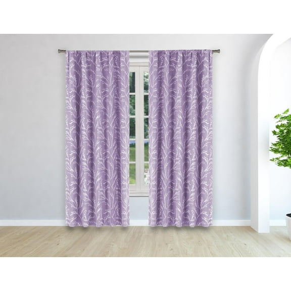 PEYTON Woven Branches Window Curtain