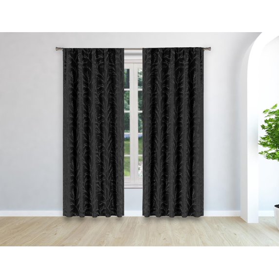 PEYTON Woven Branches Window Curtain