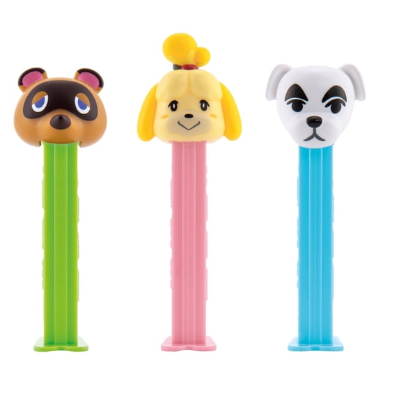 PEZ Animal Crossing Candy Dispenser Gift Set | KK Slider, Tom Nook, And Isabelle PEZ Dispensers | Animal Crossing Dispensers With EXTRA Candies Refills | Animal Crossing Party Favors, Grab Bags