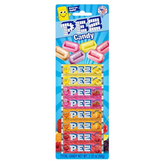 PEZ Assorted Fruit Candy Refills (Pack of 48)