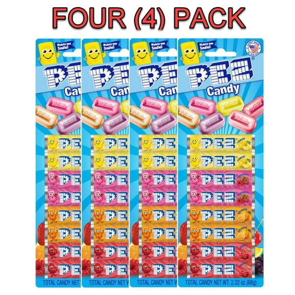 PEZ Assorted Fruit Candy Refills (Pack of 4)