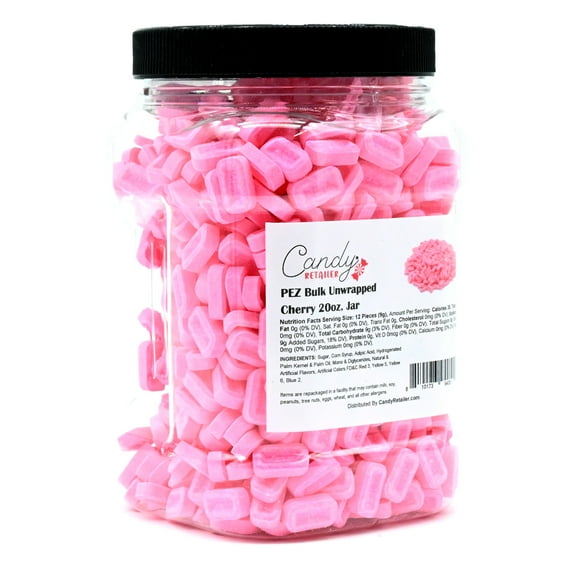 PEZ Bulk Unwrapped Candy Refill 20oz Jar (Cherry)