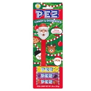 PEZ Candy Christmas Santa,1 Candy Dispenser Plus 3 Rolls Assorted Candy, I Count, 0.89 oz