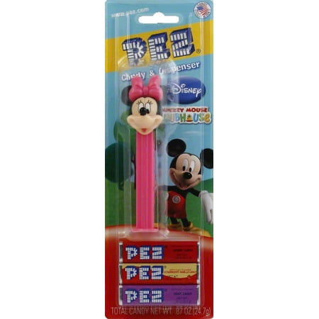 PEZ Candy Favorites Assortment, 1 Candy Dispenser Plus 3 Rolls Assorted Fruit Candy, 1 Count, 0.87 oz