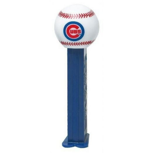 PEZ Candy MLB Chicago Cubs, 1 Candy Dispenser Plus 3 Rolls Assorted Fruit Candy, 1 Count, 0.87 oz