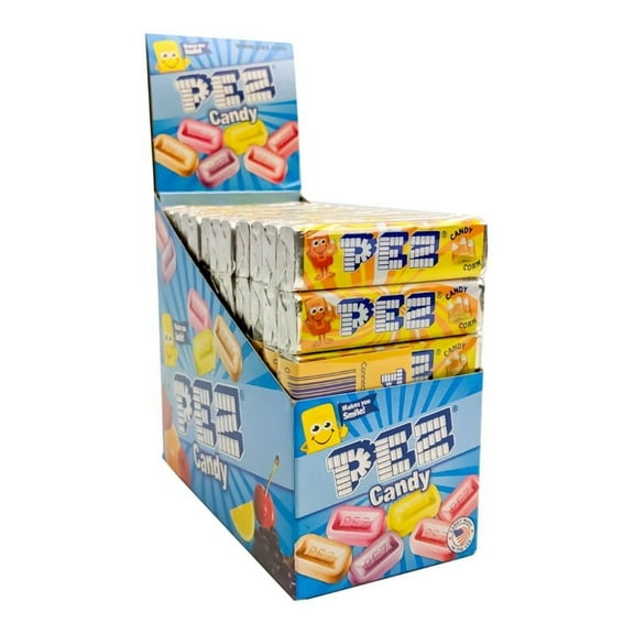 PEZ Candy Refills Halloween Candy Corn Flavor, 6 Rolls - 12 Count Pack