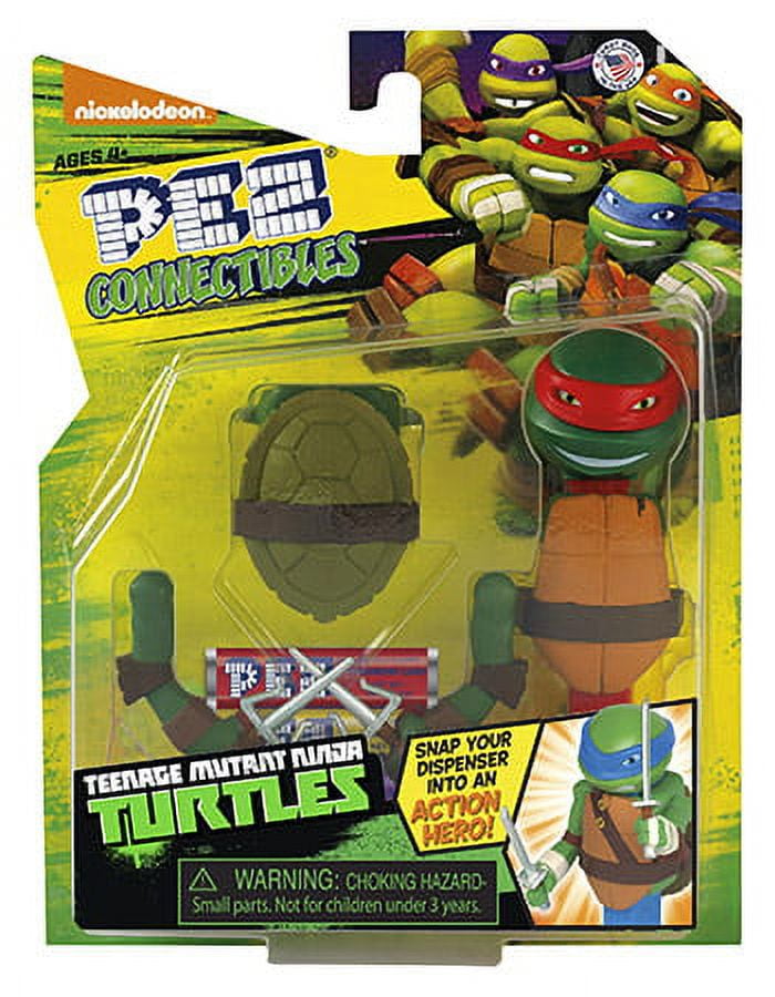 PEZ Candy TMNT Connectibles, 1 Candy Dispensers Plus 3 Rolls