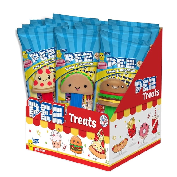 PEZ Candy Treats 12 count Party Pack, each individually wrapped with two candy refills