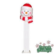 PEZ Christmas Holiday Candy Dispenser Blister Pack - Snowman